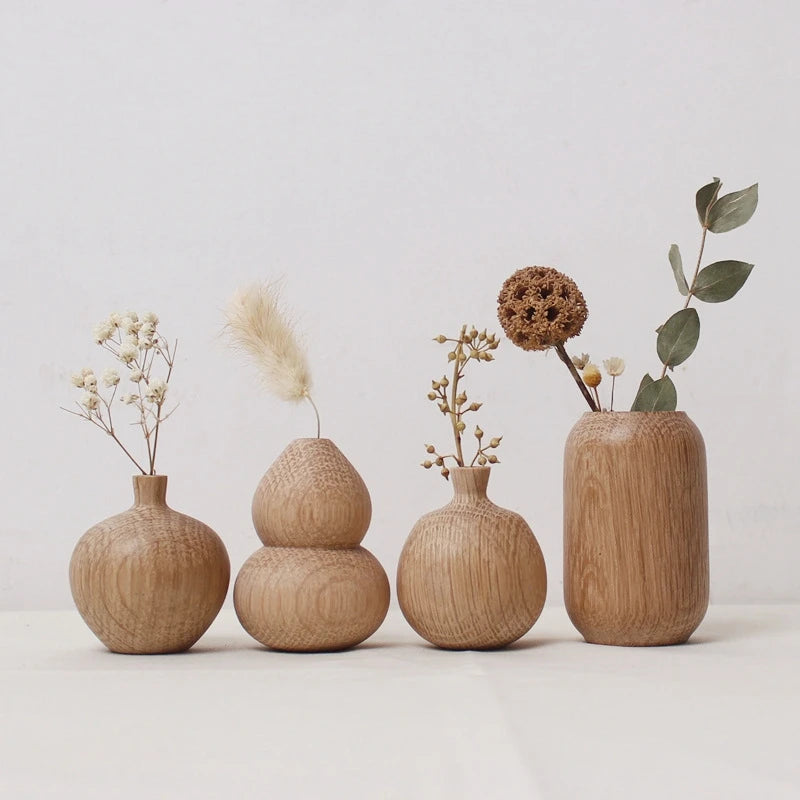 Vase en bois japonais