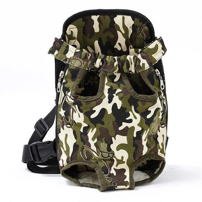 sac de transport ventral chien motif militaire