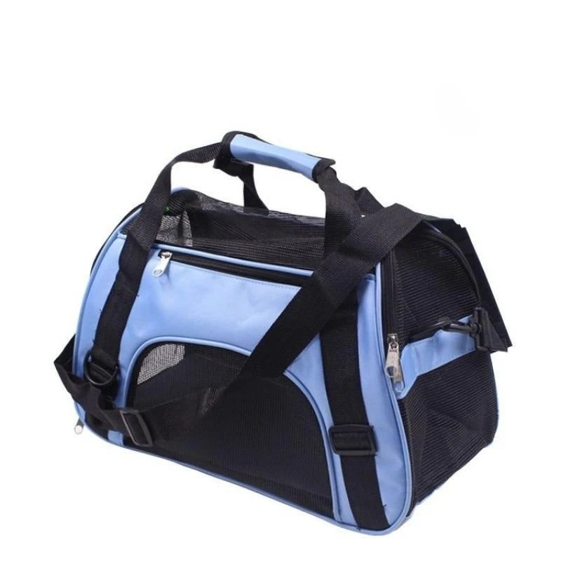 Sac de transport chat bleu