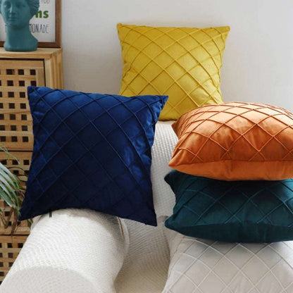 Housse de coussin velours brillant