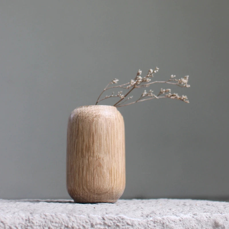 Vase en bois japonais