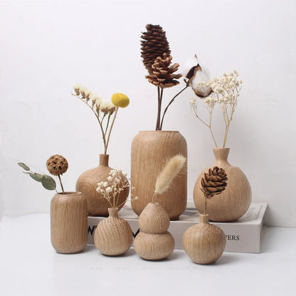 Vase en bois japonais