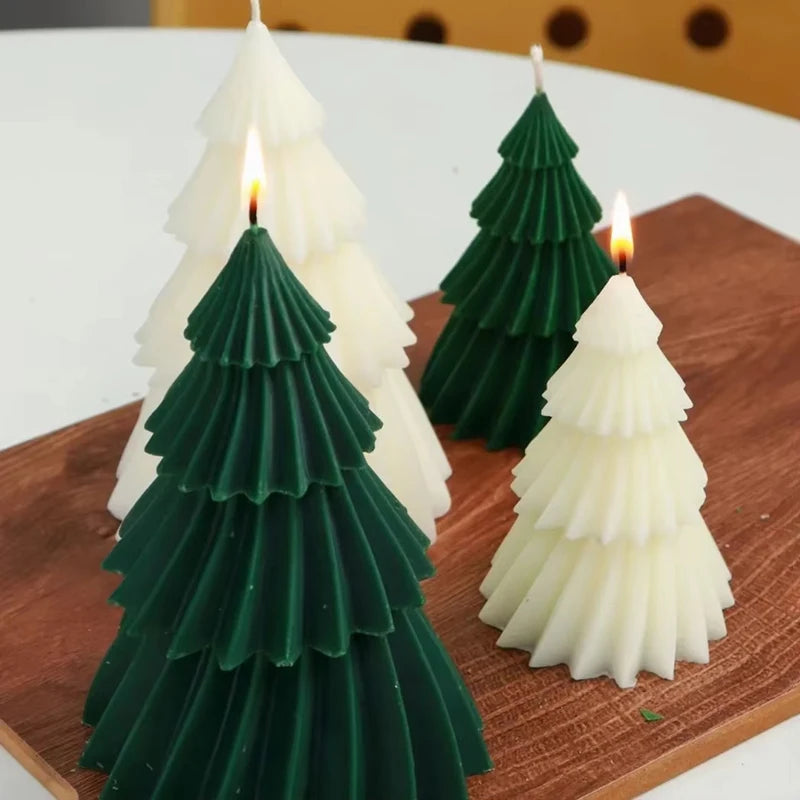 Bougie Sapin de Noël en Spirale Parfumée