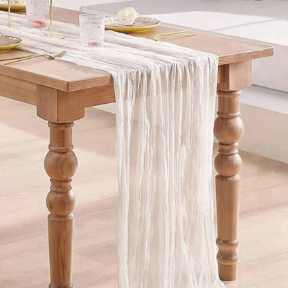 Chemin de table en gaze de coton