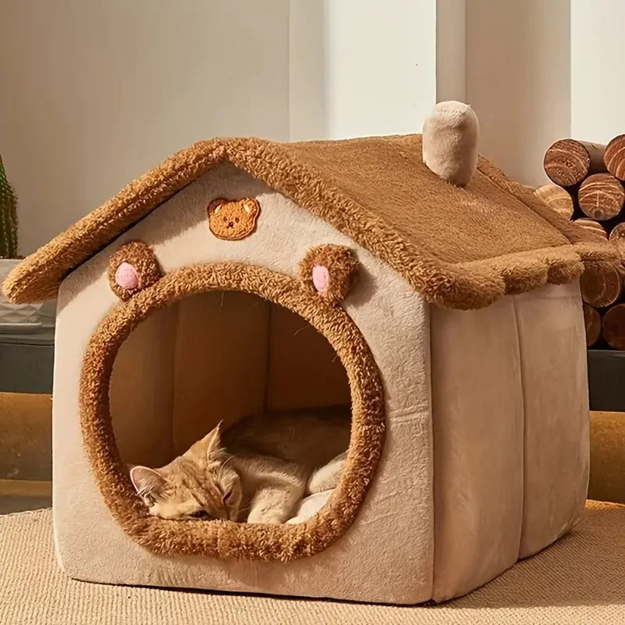 Panier type maison pour chat