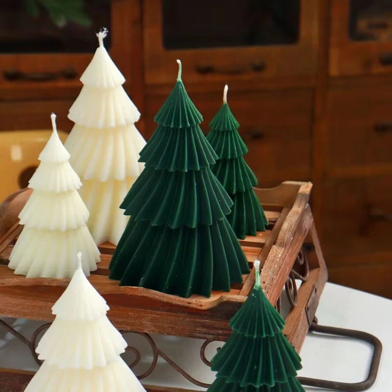 Bougie Sapin de Noël en Spirale Parfumée