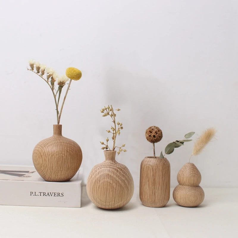 Vase en bois japonais