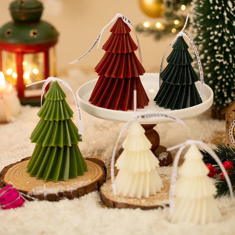 Bougie Sapin de Noël en Spirale Parfumée