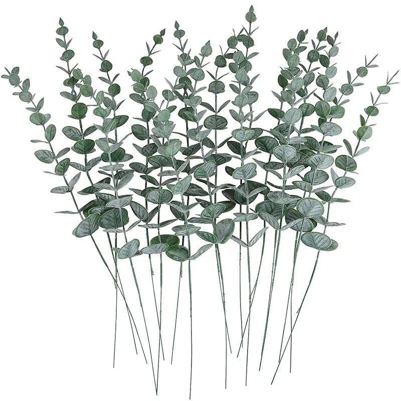 Tige d'Eucalyptus Artificielle – Lot de 10 Pièces