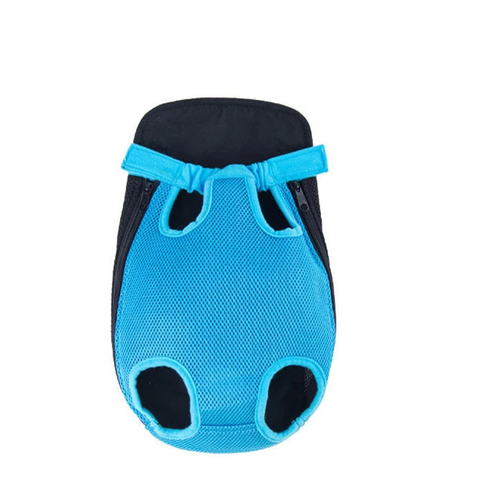 sac de transport ventral chien bleu