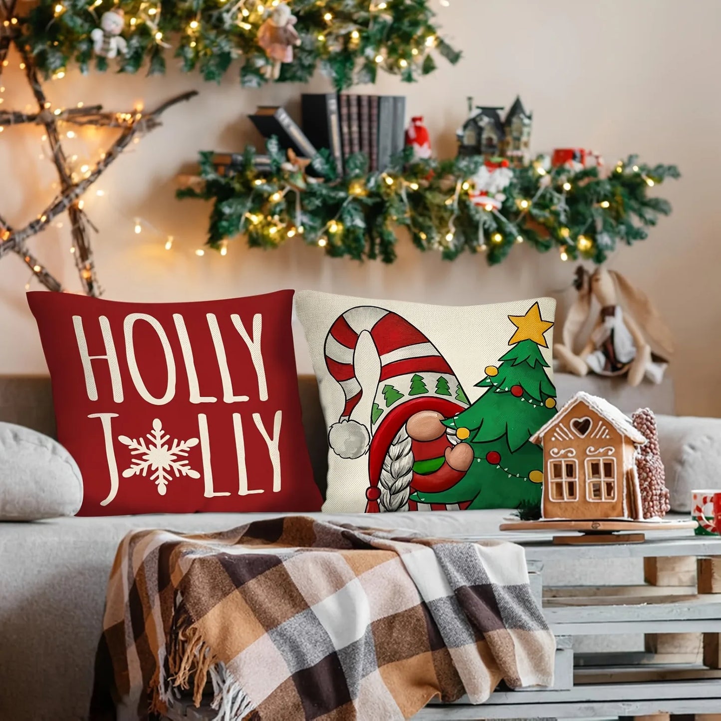 Housse de coussin de Noël