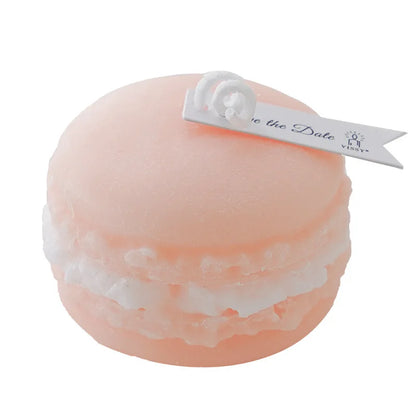 Bougie parfumée en forme de macaron