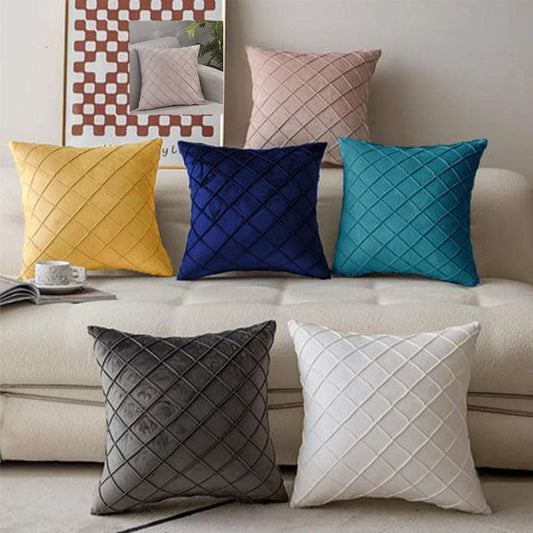 Housse de coussin velours brillant