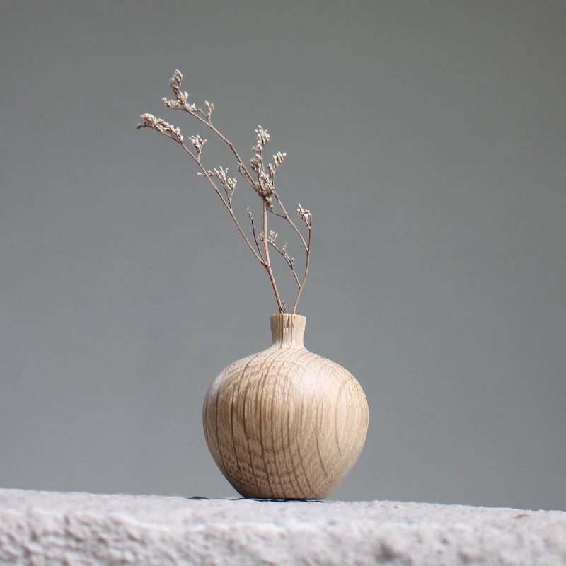 Vase en bois japonais