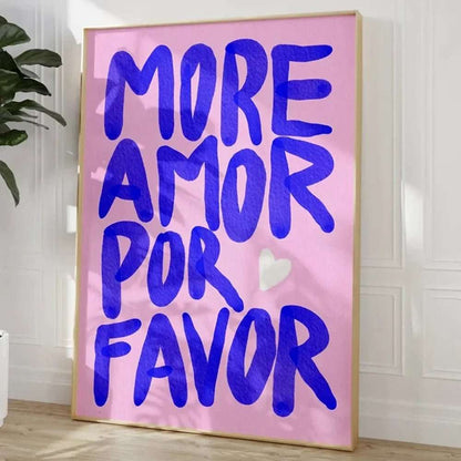 Affiche AMOR - DECOCIE BOUTIQUE