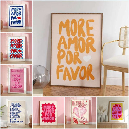 Affiche AMOR - DECOCIE BOUTIQUE