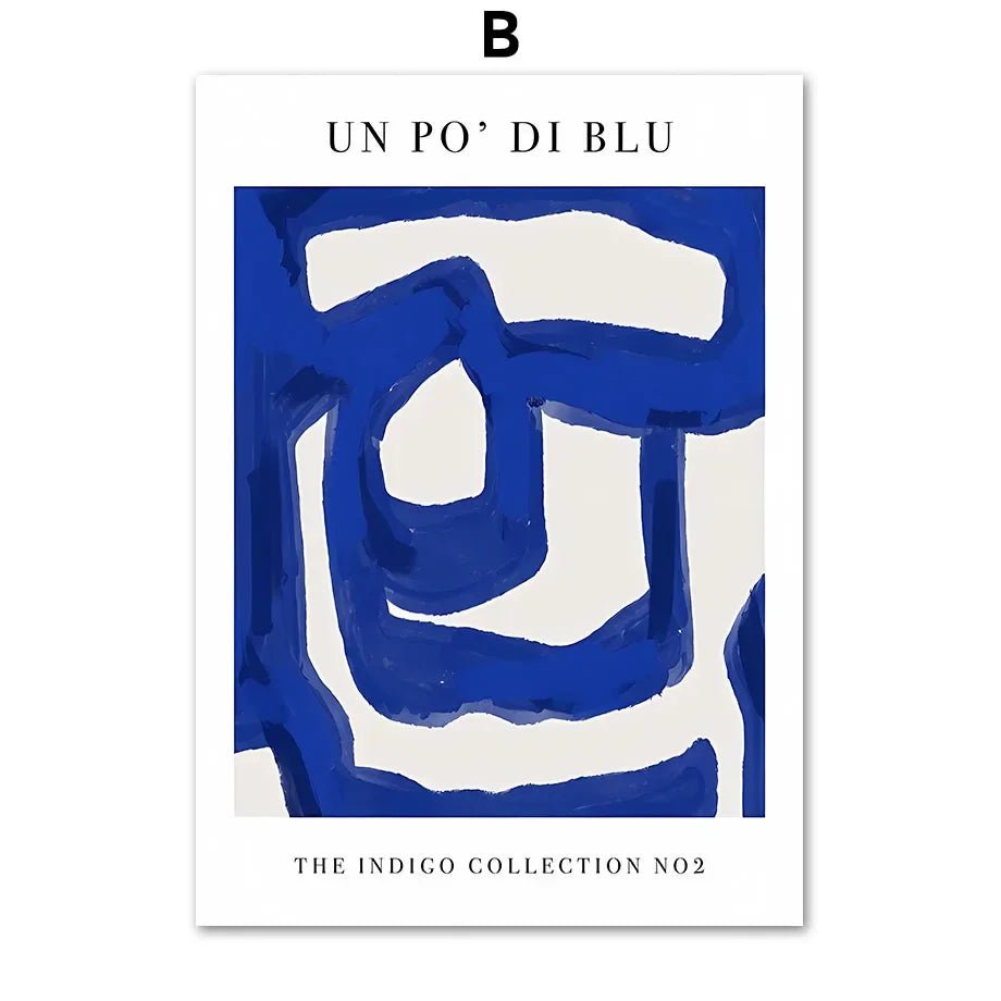 Affiche murale bleue - DECOCIE BOUTIQUE