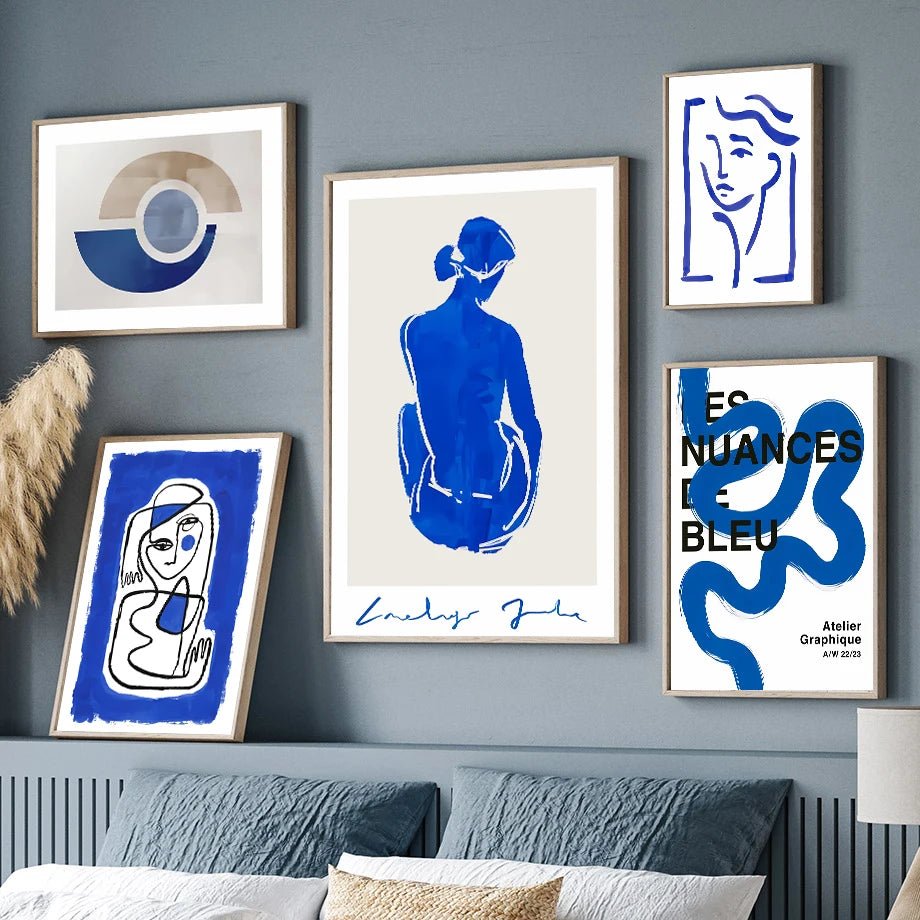 Affiche murale bleue - DECOCIE BOUTIQUE