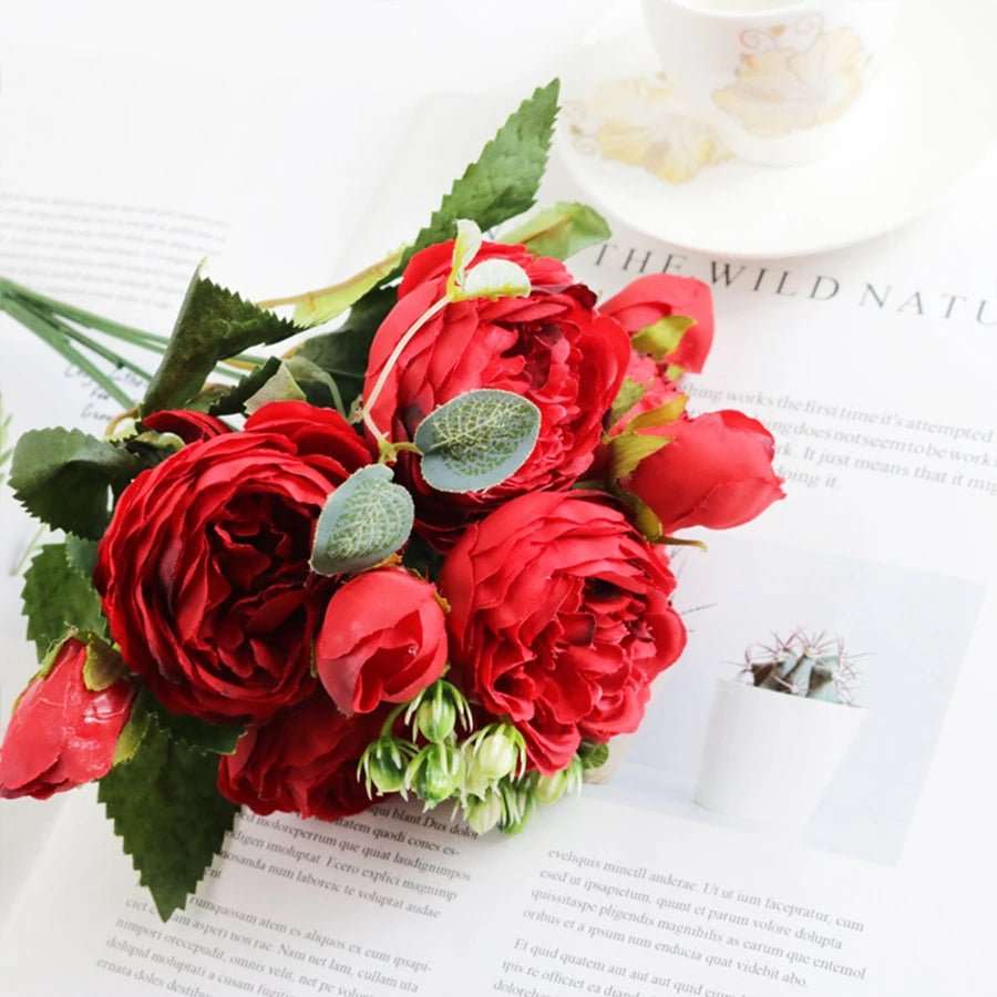 Bouquet de pivoines artificielles - DECOCIE BOUTIQUE